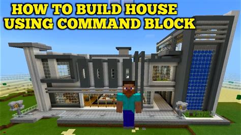 How To Make House In Minecraft Using Command Block YouTube