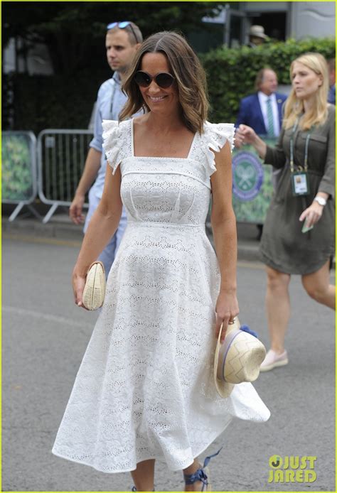 Pregnant Pippa Middleton Joins Brother James At Wimbledon Championships