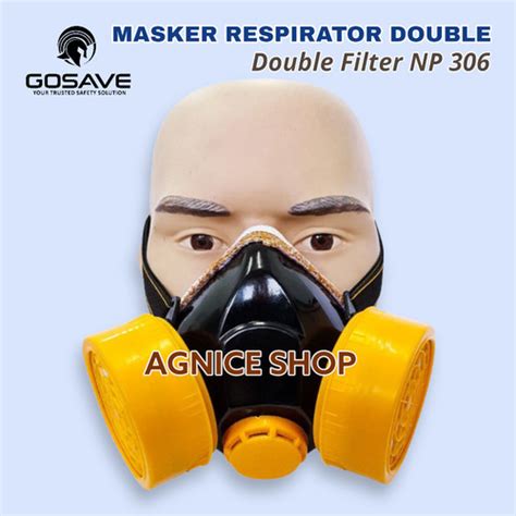 Jual Masker Respirator Np Double Anti Asap Debu Dan Chemical Kab