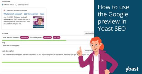 How To Use The Google Snippet Preview In Yoast Seo Yoast