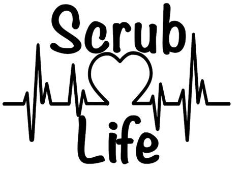 Scrub Life Decal Etsy