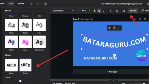 4 Cara Membuat Tulisan Melengkung Di Canva Panduan Lengkap Dan Kreatif