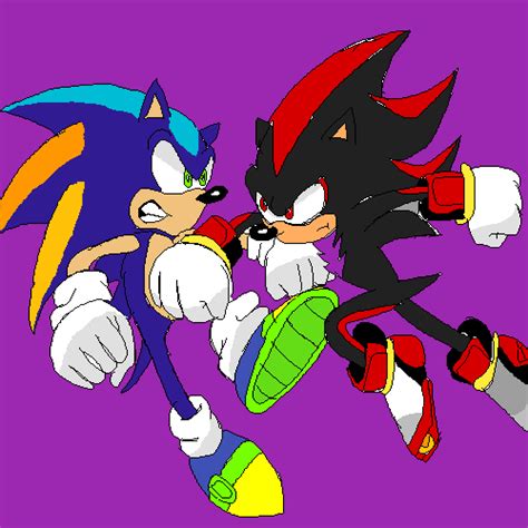 Editing Sonic vs Shadow - Free online pixel art drawing tool - Pixilart