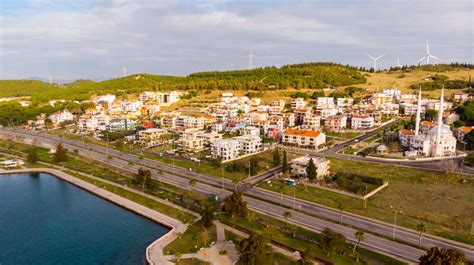 Aliaga City in Izmir Province Stock Photo - Image of cargo, houses ...