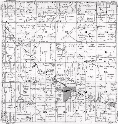 1922 Gage Co NE Atlas Plat Map