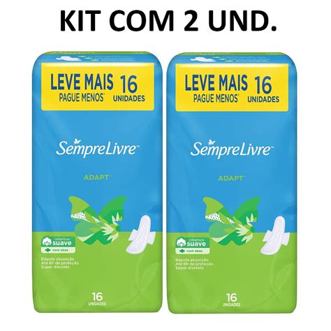 Absorvente Externo Para Piscina - KIT COM 2 Absorvente Externo Sempre Livre Adapt Cobertura Suave com ...