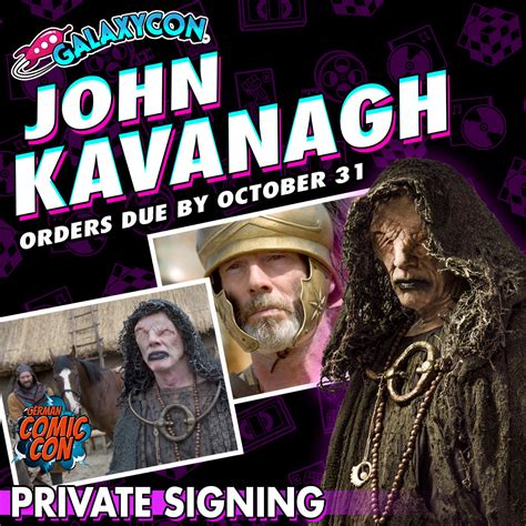 John Kavanagh Private Signing: Orders Due October 31st