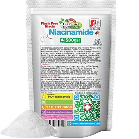 Niacinamide Nicotinamide Flush Free Niacin Vitamin B3 Powder Free