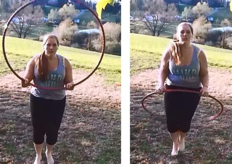 hula hoop exercise routine jump 2 - Ruby Hooping