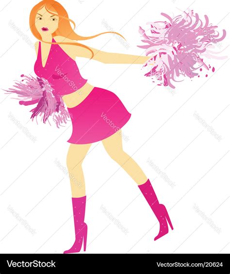 Cheerleader Royalty Free Vector Image Vectorstock