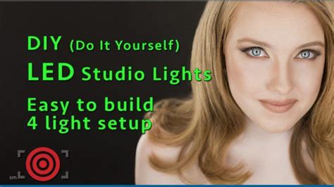 Build your own set of LED studio lights using off-the-shelf gear for under $250