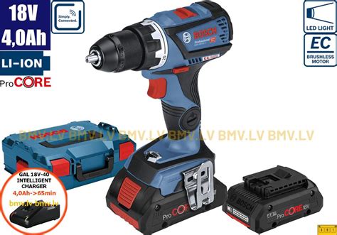 Urbjmašīna Skrūvgriezis Bosch Gsr 18v 60 C 2x4 0ah Procore Gal 18v