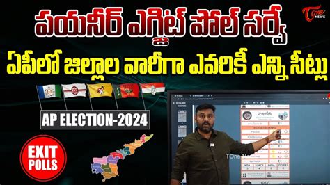 పయనర ఎగజట పల సరవ Pioneer poll survey AP Exit Polls