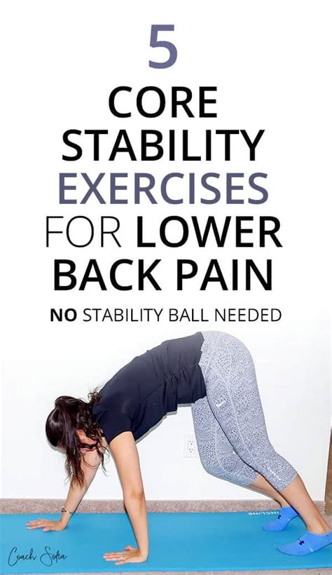 5 Core Stability Exercises No Stability Ball Needed In 2020 Lower