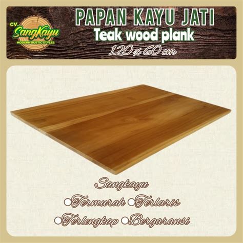 Jual Papan Kayu Jati Asli X Papan Ambalan Wooden Board Bahan Daun