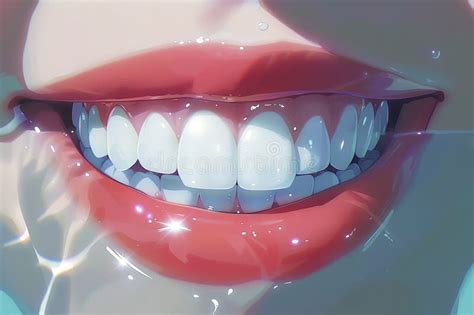 Dental Illustration White Teeth Enamel Whitening Medical Treatment