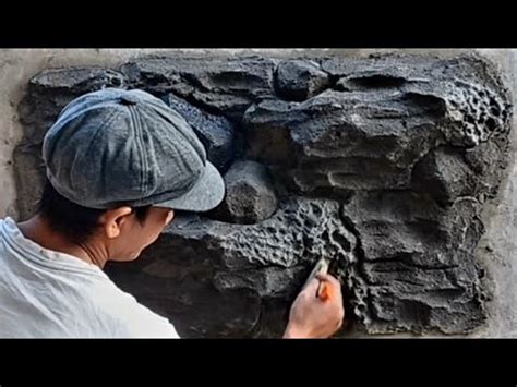 Cara Membuat Relief Tebing Batu Pakai Pasir Gunung YouTube