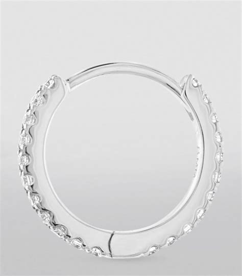 Maria Tash Diamond Eternity Single Hoop Earring Mm Harrods Uk