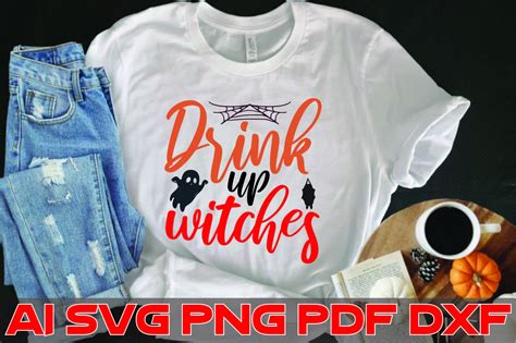 Drink Up Witches Hellowen T Shirt Graphic By Nazmul Mc85 Creative Fabrica