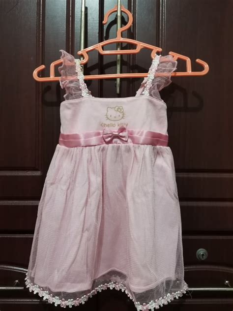 Hello Kitty Pink Dress, Babies & Kids, Babies & Kids Fashion on Carousell