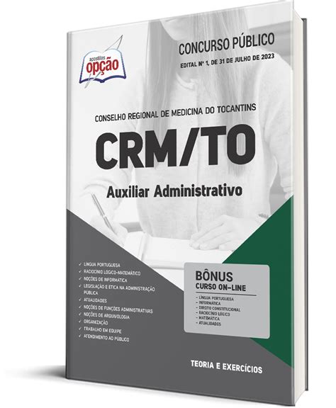 Apostila CRM TO Auxiliar Administrativo