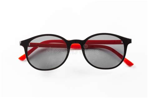 tinted glasses  vision  transparent lenses isolated   white