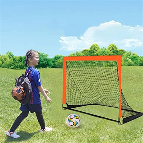 1 Pack 4’ x 3’ Size Portable Kid Soccer Goals for Backyard, Indoor and ...