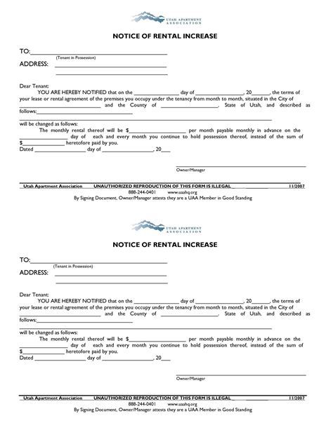 46 Friendly Rent Increase Letters (Free Samples) ᐅ TemplateLab