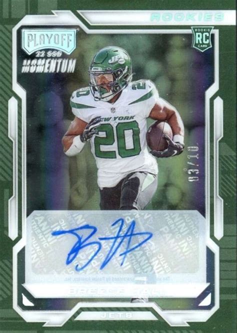 Breece Hall 2022 Chronicles PMR 13 Playoff Momentum Rookie Autographs