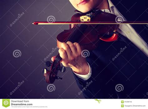 Man Man Dressed Elegantly Playing Violin Stock Image Image Of Playing