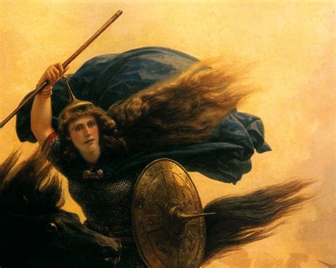 Valkyrie Art Print Peter Nicolai Arbo Painting Norse Etsy