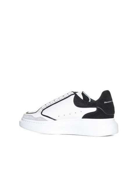 Alexander McQueen Larry Panelled Leather Sneakers Men S Calf