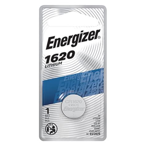 Energizer ECR 1620BP CR1620 3 V Lithium Button And Coin Cell Battery