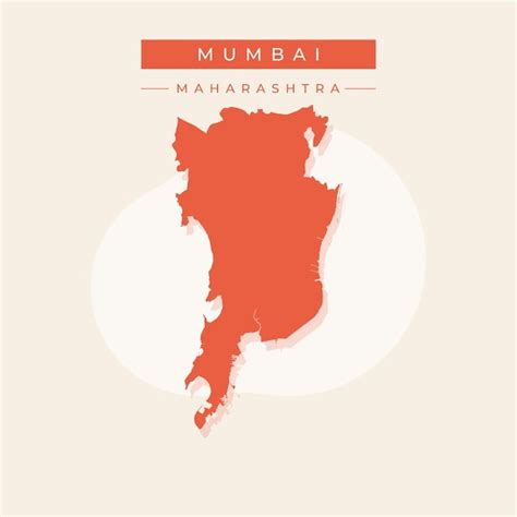 Carte Vectorielle De L Illustration De Mumbai Vecteur Premium