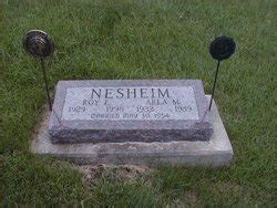 Roy Edgar Nesheim M Morial Find A Grave