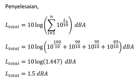 Rumus Menghitung Kebisingan Noise Calculation Formula Radarhijau