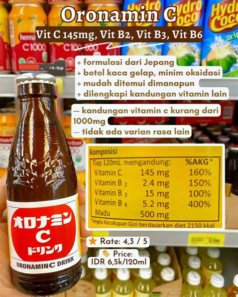 Rekomendasi Minuman Vit C 1000mg Di Superindo Galeri Disiarkan