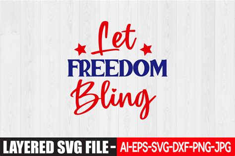 Let Freedom Bling Svg Design Graphic By Graphicmart · Creative Fabrica