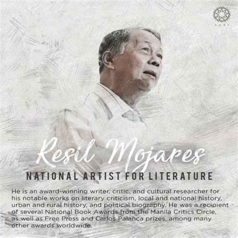 Resil Mojares National Artist For Literature The Philippines Today