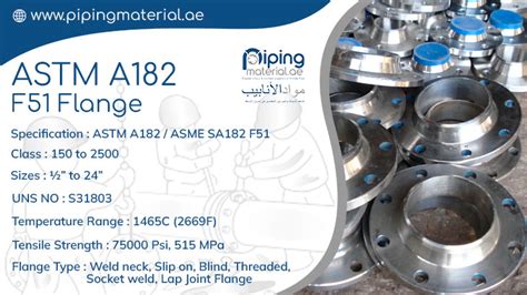 ASTM A182 F51 Flange UNS S31803 Blind Plate Flanges Suppliers UAE