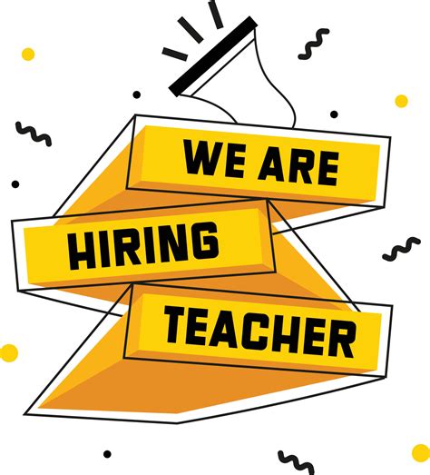 Teacher Hiring Post Graphic 19549563 Vector Art At Vecteezy