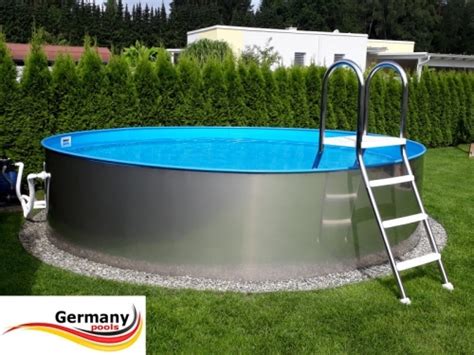 Edelstahlbecken 500 X 125 Cm Aufstellbecken Komplettset Pool Net