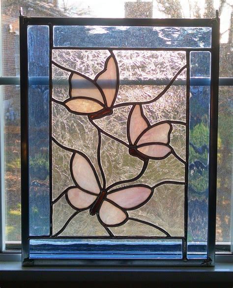 Butterfly Stained Glass Window Panel 9 X 11 12 Stained Glass Butterfly Stained Glass