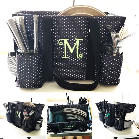 Zip Top Organizing Utility Tote From Thirty One Turned Into A Dish