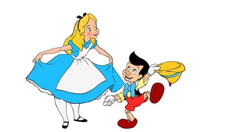 Alice And Pinocchio Being Happy by MaxGoudiss on DeviantArt