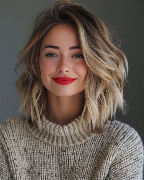 42 Autumn Inspired Hair Shades To Try Frosted Vanilla Long Bob