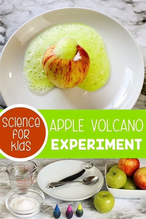 Apple Volcano Preschool Science Experiment | Life Over C's