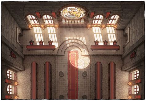 The Wizarding School Great Hall Battle Map By 2 Minute Tabletop