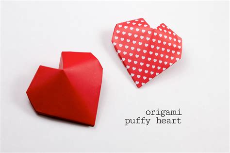 Learn How To Make A Puffy Origami Heart With These Clear Origami Instructions We Love This 3d O