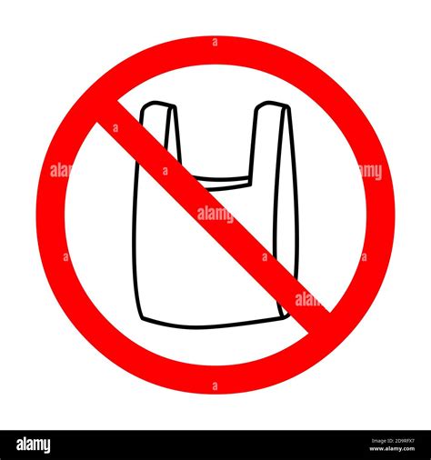 No plastic bags sign Stock Photo - Alamy